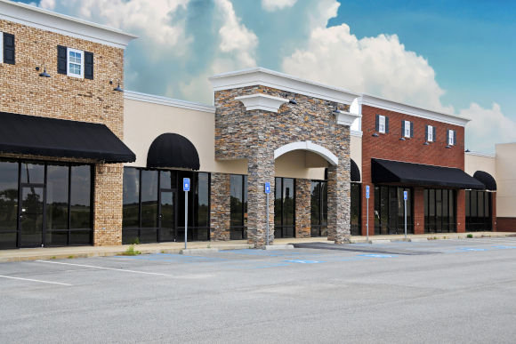 Clean Commercial Shopping Center 