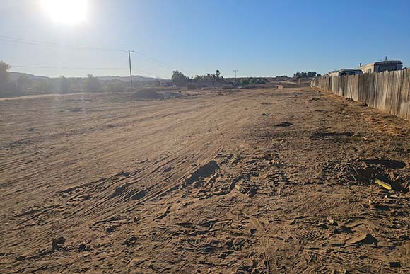 Perris after homeless encampment cleanup