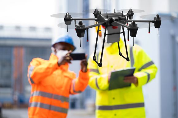 Property Experts Initiating Drone Inspection